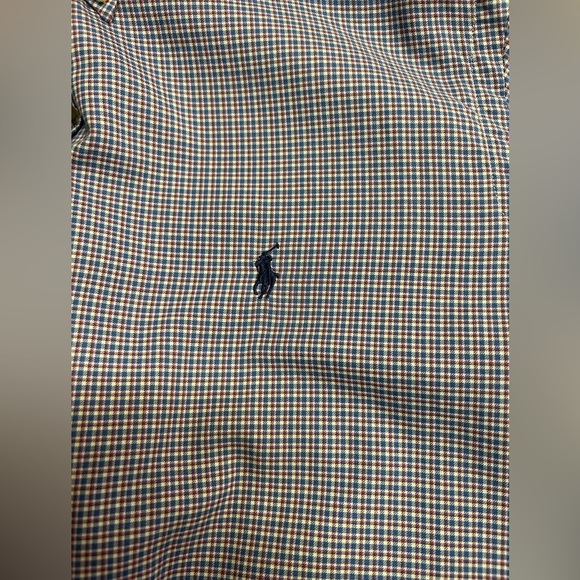 Ralph Lauren Button Down Checker Pattern Long Sleeve Shirt Size XL - Picture 4 of 12